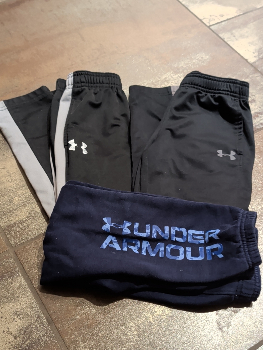 Under Armour Kids Black & Navy Logo Sweatpants Set